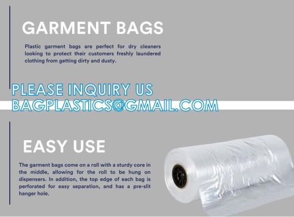 Dry Cleaner Suit Clothes Dustproof Storage Bags Hanging Garment Cover For Closet