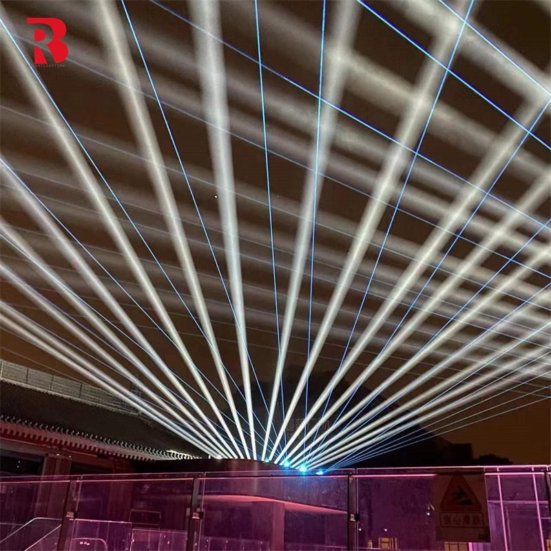 6pcs 40W RGBW 4in1 LED Animated Laser Light Show Projector For DJ Concerts