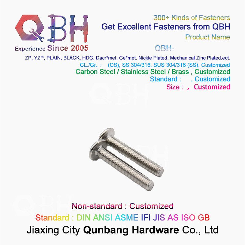 304 M3 Stainless Steel Hex Bolts Flat Head Cross Screws