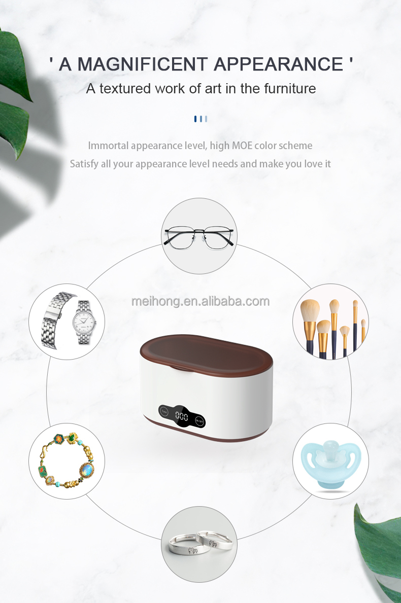 New household ultrasonic cleaners for jewelry eyeglasses watch cleaning