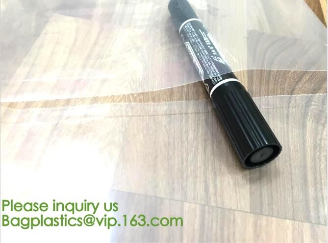 clear LLDPE easy tearing line pre-opened in roll bag,Factory custom LLDPE plastic autobag Preopened polybag on a Roll