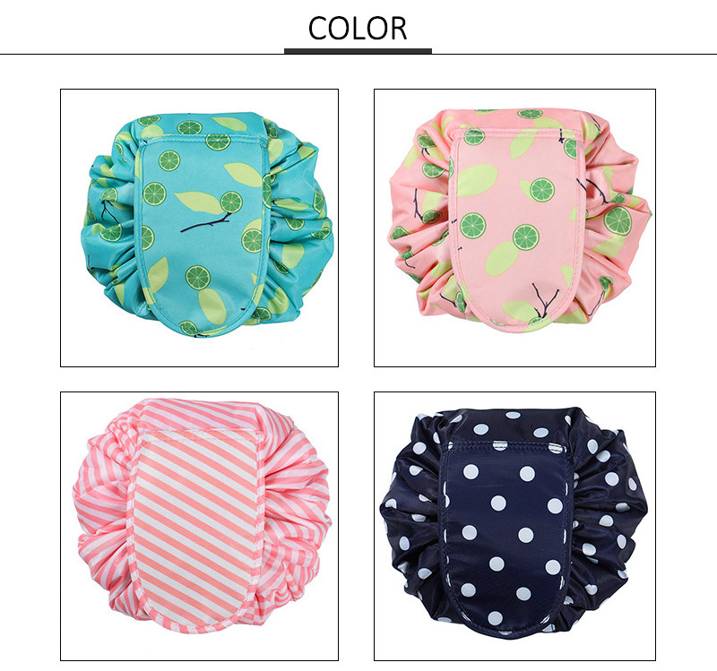 High Quality Multi-Function Colorful Printing Drawstring Cosmetic Bag