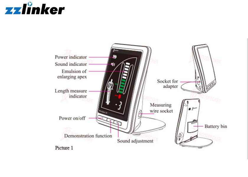 Rechargable Gold Woodpex 3 97.71% Woodpecker Apex Locator