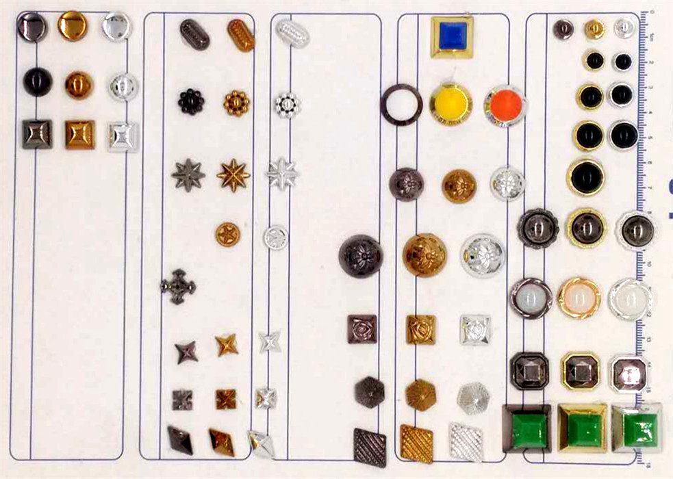 Plastic rivets, ABS plastic pearls,Various accessories /Rivets of various shapes Gun,nickle,gold 6mm 8mm 10mm 12mm