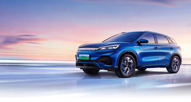 High Speed SUV BYD YUAN PLUS Electric Vehicle with 5 Seats and Maximum Torque of Motor 430 N.m 4455 x 1875 x 1615mm