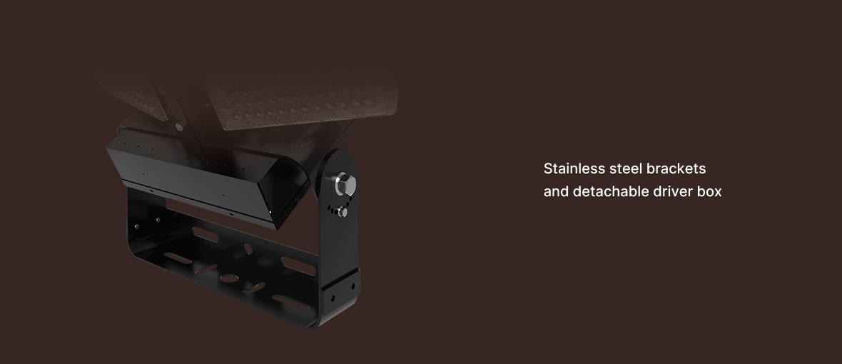High Power LED Sports Lighting With Rotatable Design IP65 Rating Wireless Control And Stainless Steel Bracket