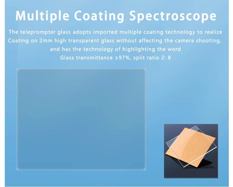 22 Inch Dual Screen Studio Teleprompter for Live Sports Indoor or Outdoor Application