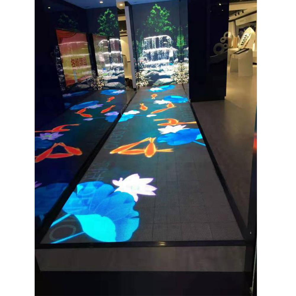 P3.91 P4.81 P6.25 Interactive LED Dance Floor Advertising Capacitive