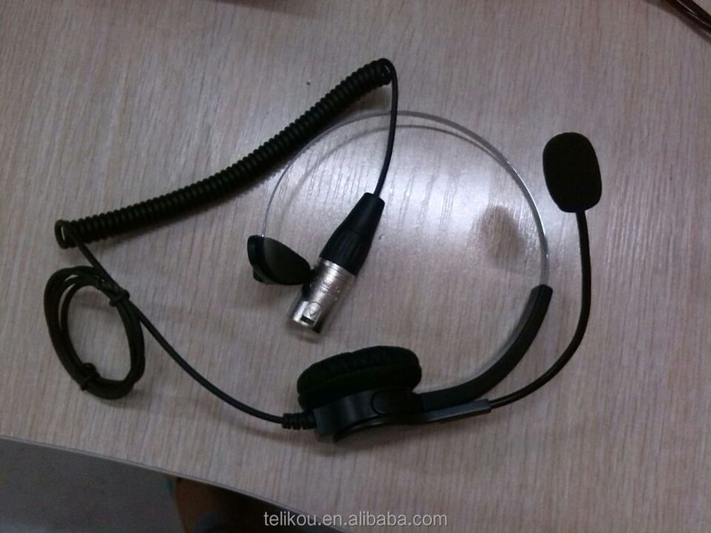 TELIKOU Professional intercom system Earphones & Headphones light weight headset sennheiser microphone