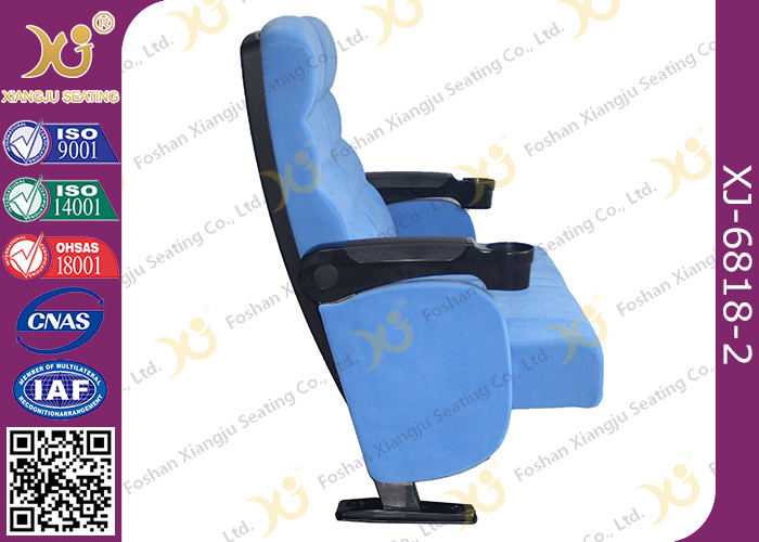Double Seat Two Seater Cinema Theatre Seating Chairs With Plastic Cover For Couple