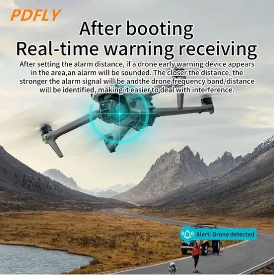 Portable 1.2km Drone Detection 300MHz~6GHz Frequency Coverage Drone Detector