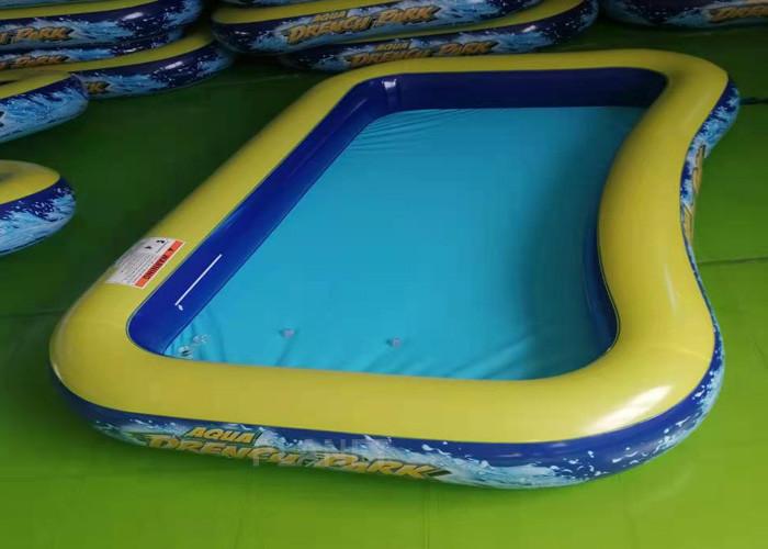 Children Square Shape Blue PVC Inflatable Swimming Pools