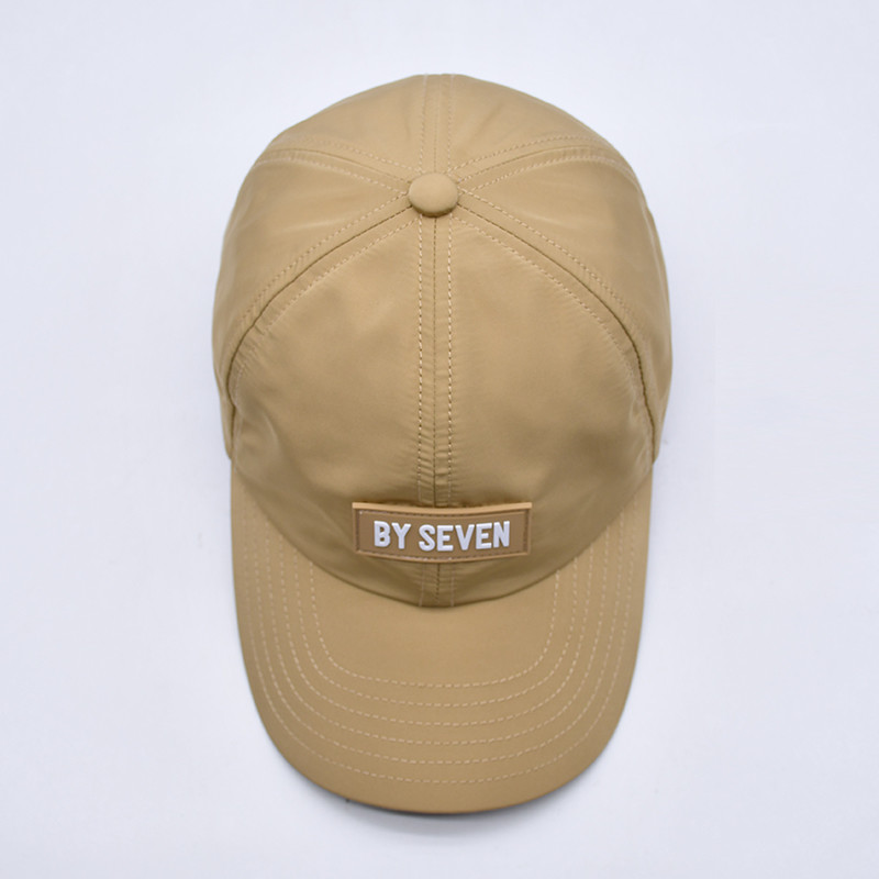 Quality Factory Professional 6 Panels Baseball Cap Manufacture With Rubber Patch