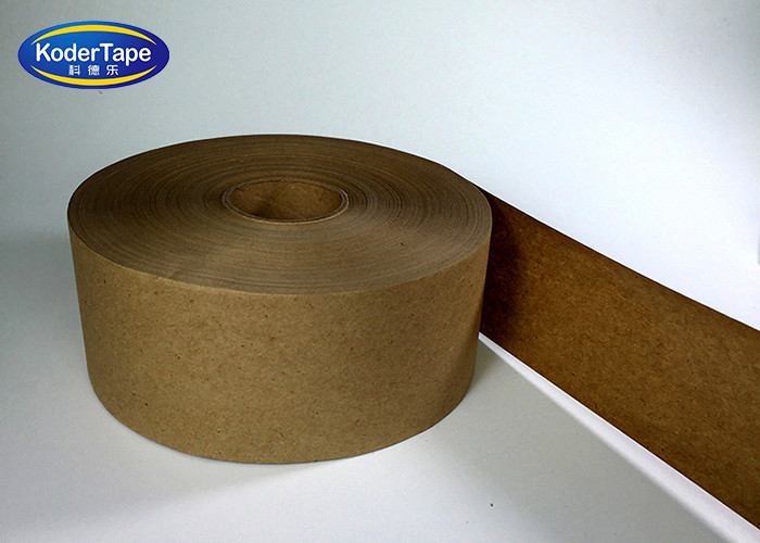Brown Color Kraft Paper Tape Applicated by Water , Kraft Adhesive Tape