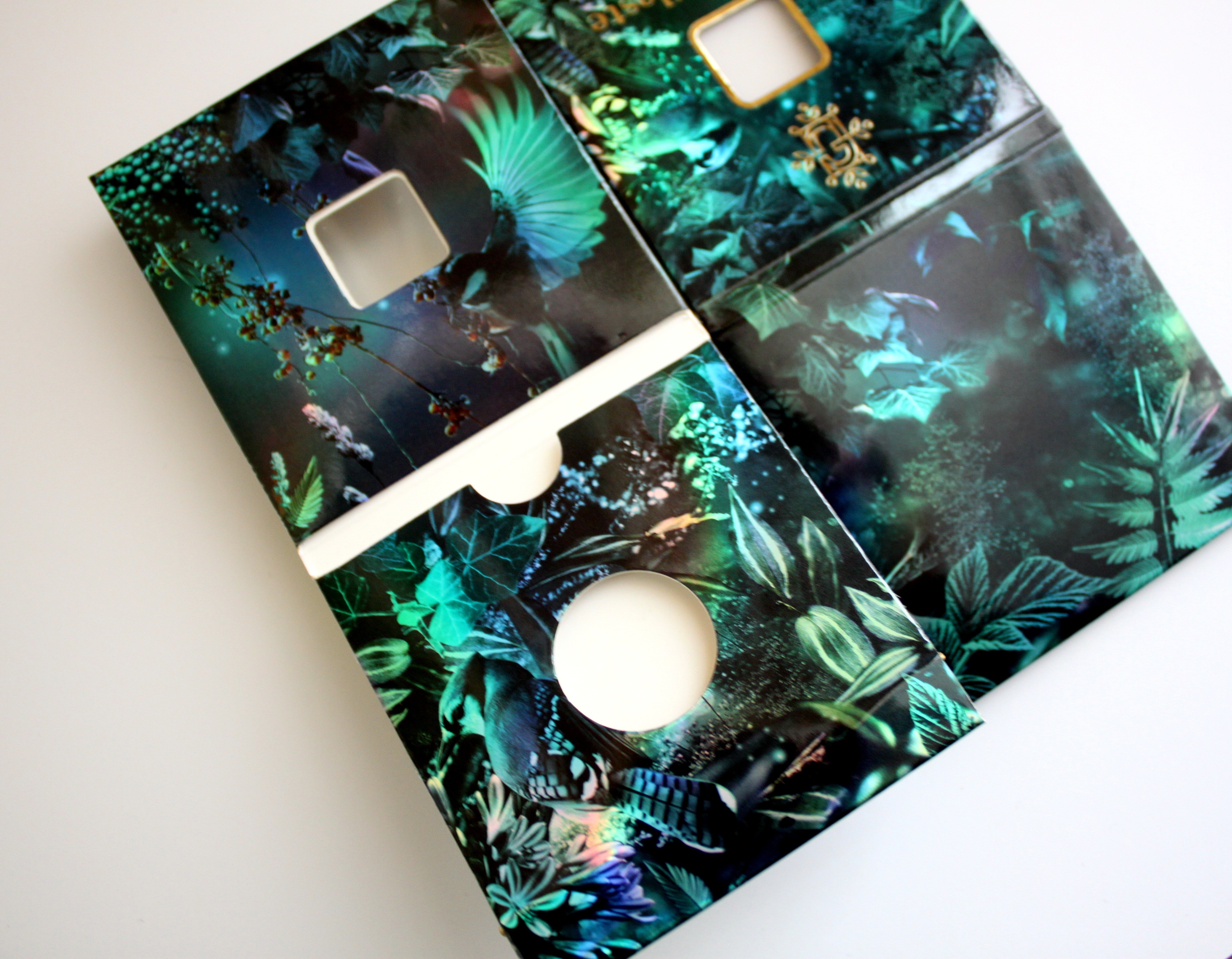 Holographic Paper Eyeshadow Packaging DIAM 27MM With Elastic Band Closure