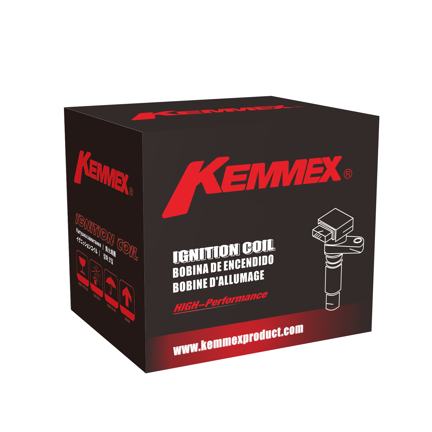 OEM Standard Size KEMMEX 69817 Spark Plug Wire Ignition Cable Set Year 2009- for Seat