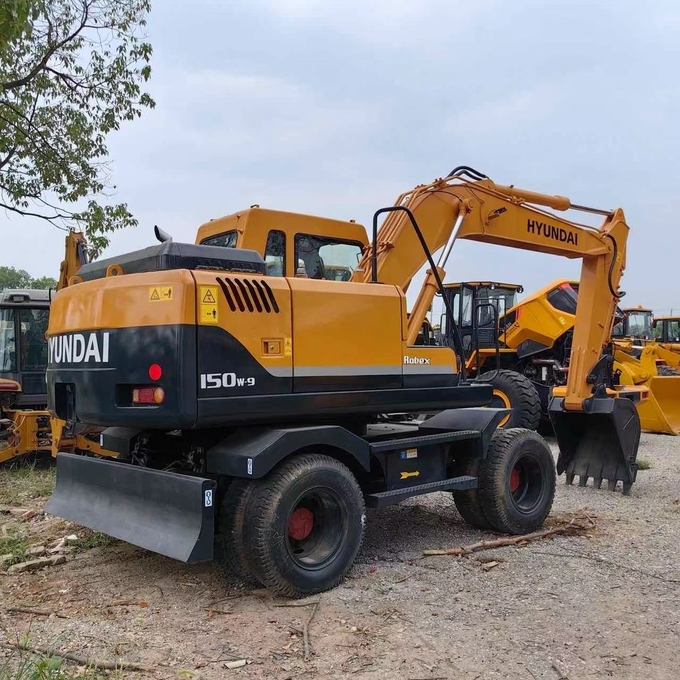 in stock Used Hyundai 150W-9 Wheel Excavator Multifunctional New Arrival
