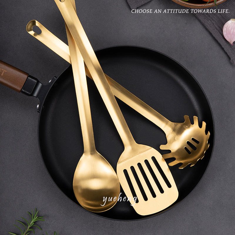 Factory Gold Luxury Color Stainless Steel Kitchen TOOLS Utensils Amazon Kitchen Tool