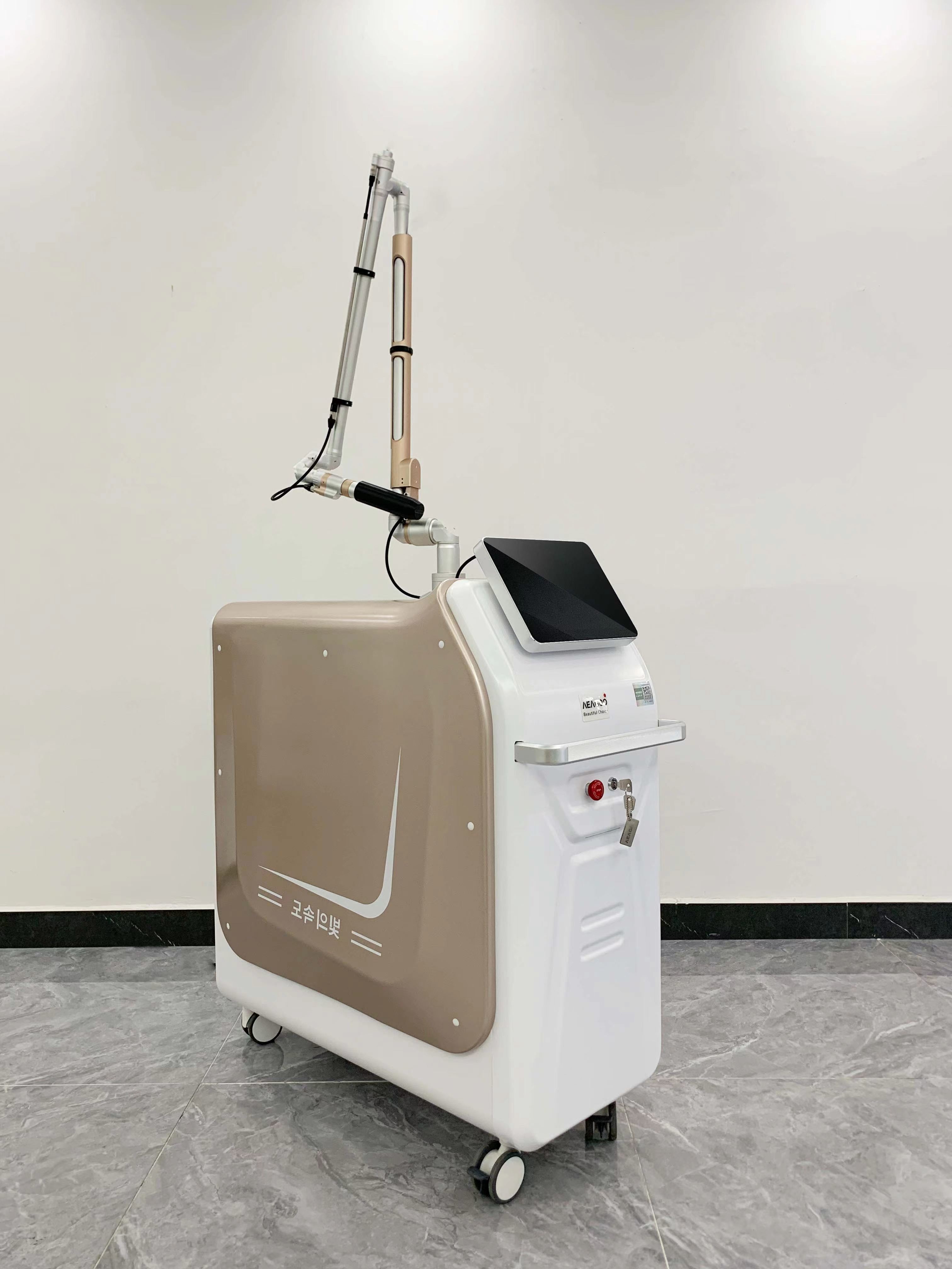 Two Lamps Picosecond Laser Machine 2700W Laser Power 450-2000ps Pulse Eva-ND03