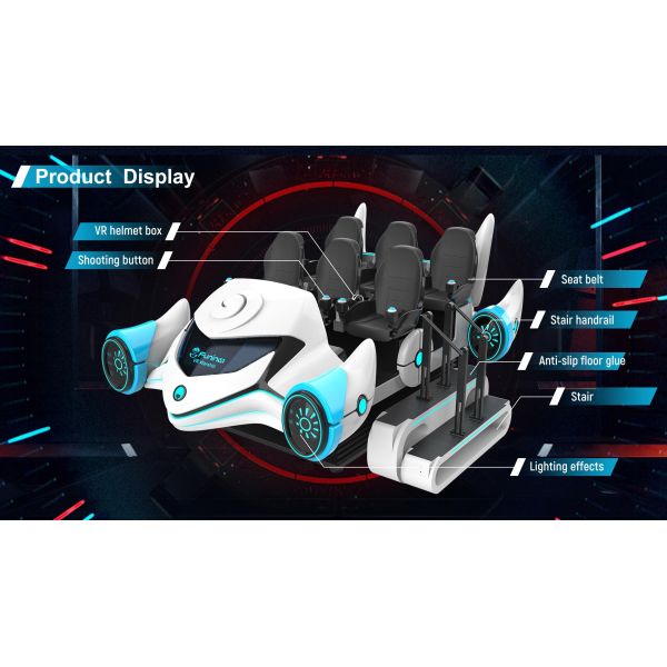 9D VR 6 seats VR warship cinema simulator movie player machine VR Motion Platform