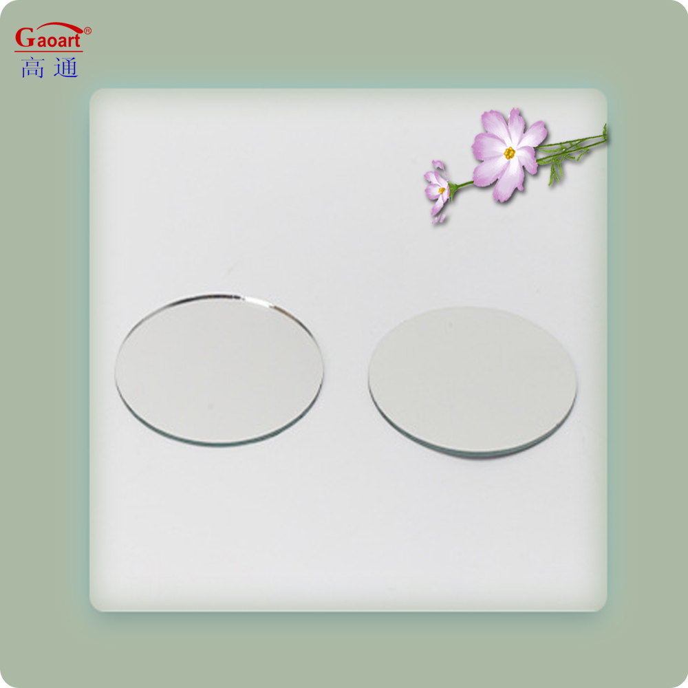 Bath Mirror Square Wall Inflatable Ball Sticker Two-Way Wavy Full Length Decor Mirror
