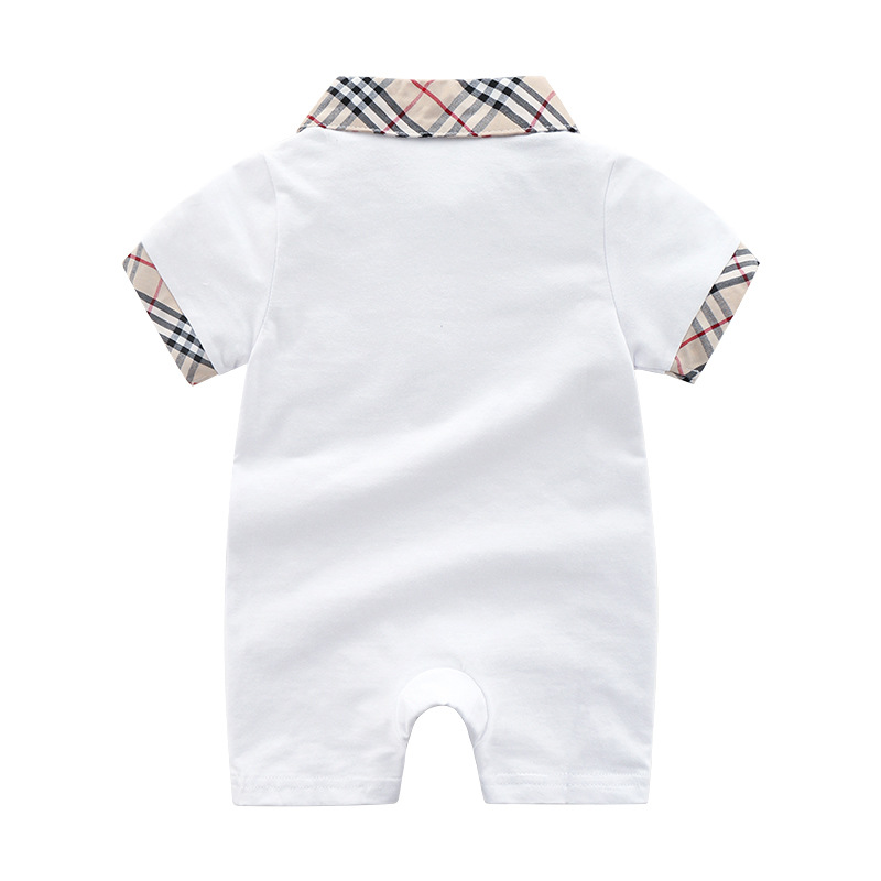 High Quality Infant Baby Organic Bodysuit With Bow Summer Thin Romper OEM
