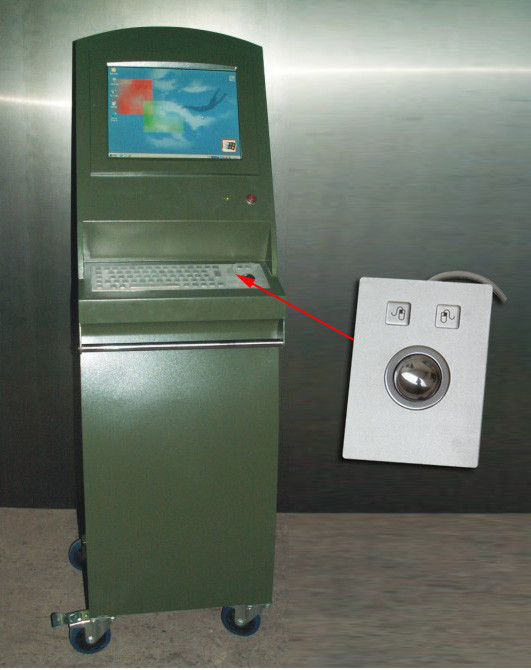 IP65 Laser Computer Pointing Devices with USB Interface trackball