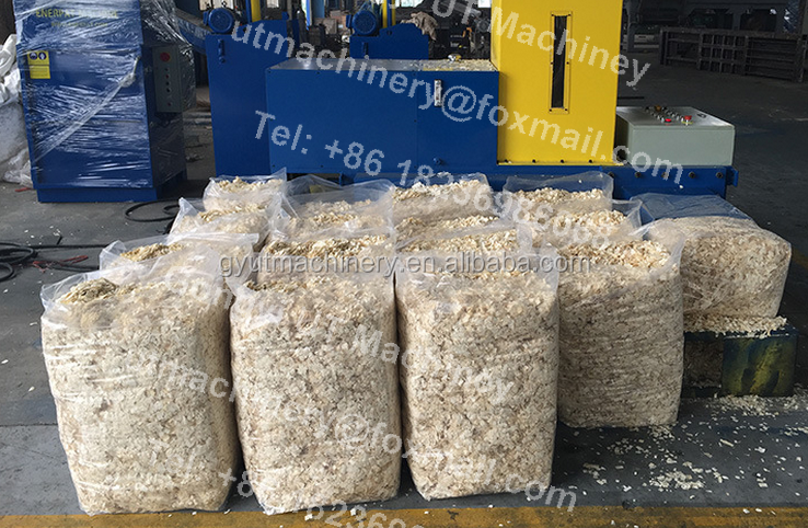 Electric Wood Shavings and Sawdust Baler Compact Design for Animal Bedding