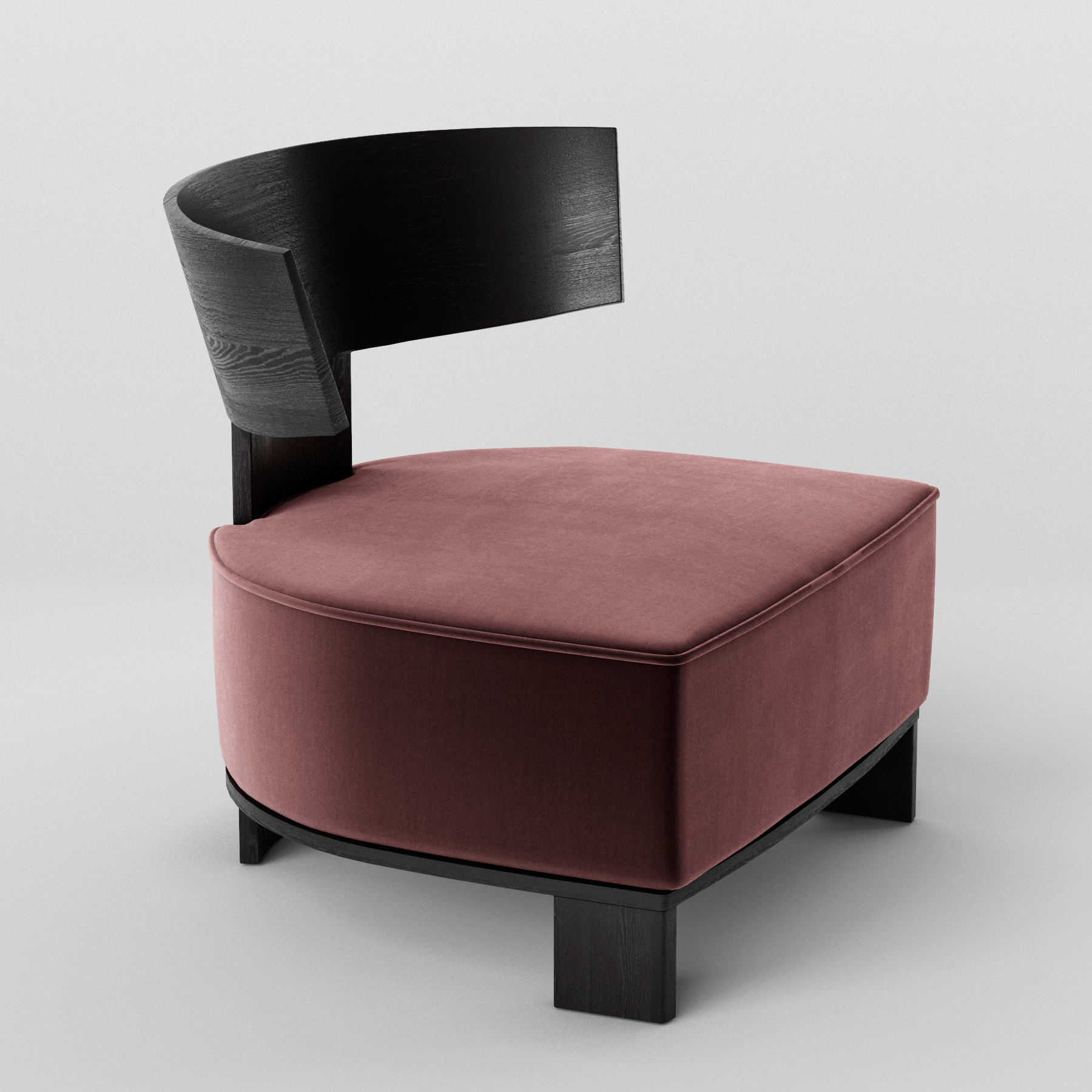 Molteni Clipper Modern Low Lounge Chair For Reception Room Office