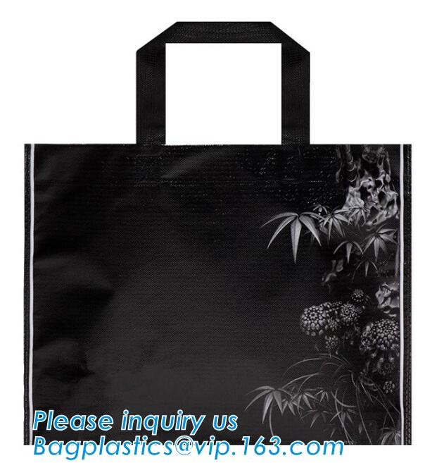 non-woven promotional shopping bag ultrasonic non woven bag, Custom printed tote non woven bag shopping shoulder bag pri