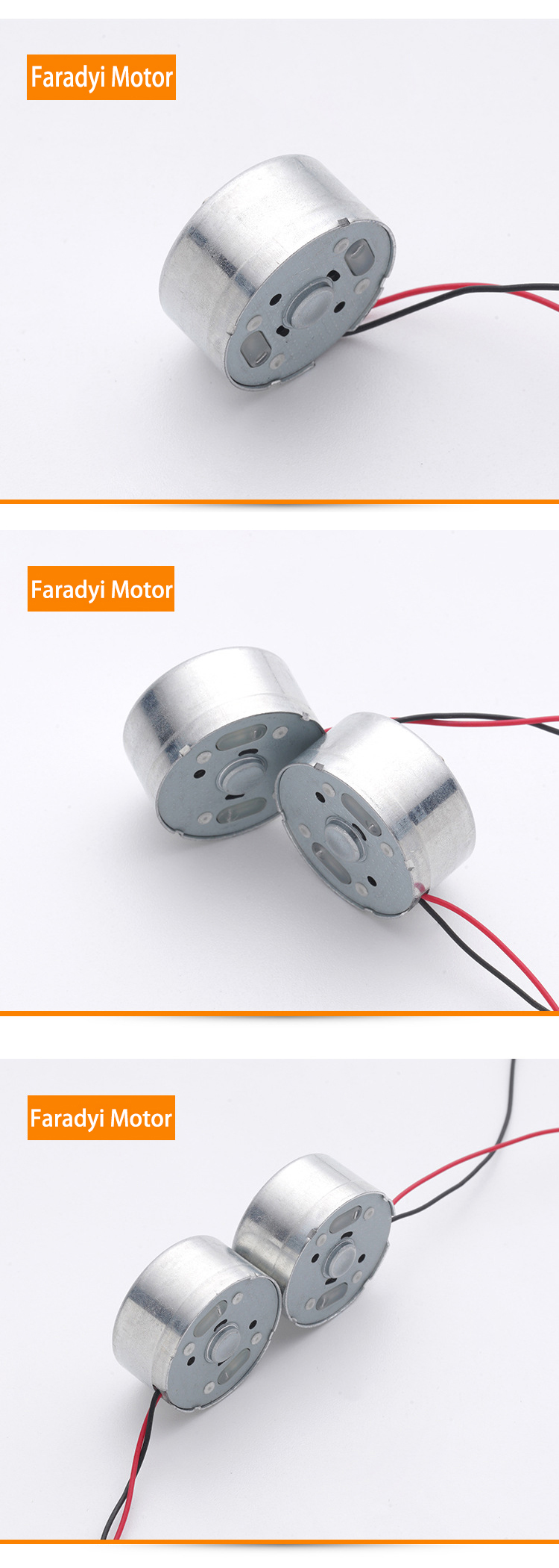 24mm 3V 1.5V Micro Brushed Dc Motor 4000RPM For Home Application