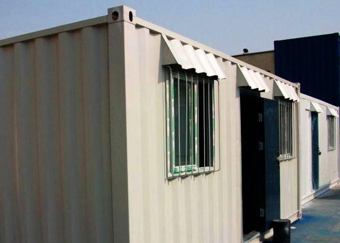 Multifunctional Portable Container House , White Prefab Container House For Restaurant