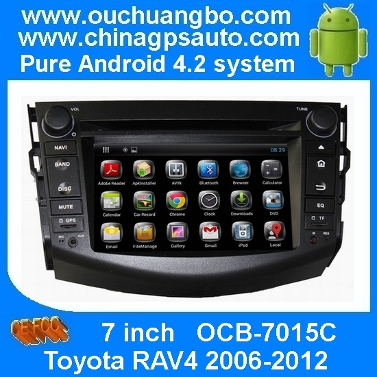 Ouchuangbo Auto DVD Stereo for Toyota RAV4 2006-2012 3G Wifi GPS Navi Radio Player Android 4.2 System OCB-7015C