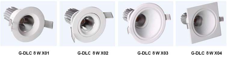 8W COB LED downlight