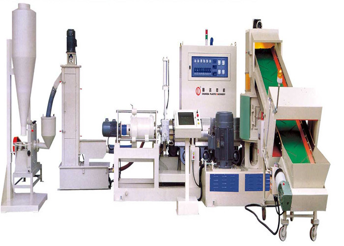 ISO Approval Plastic Pelletizing Machine With Built In Agglomeration Machine