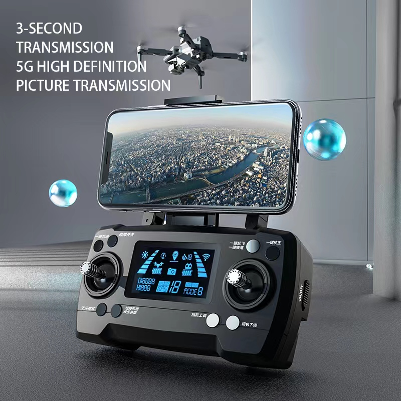 22*15*18 CM Single Package Size LED Fill Light Smart Follow Drone For Kids And Adults With 3000M Image Transmission Distance