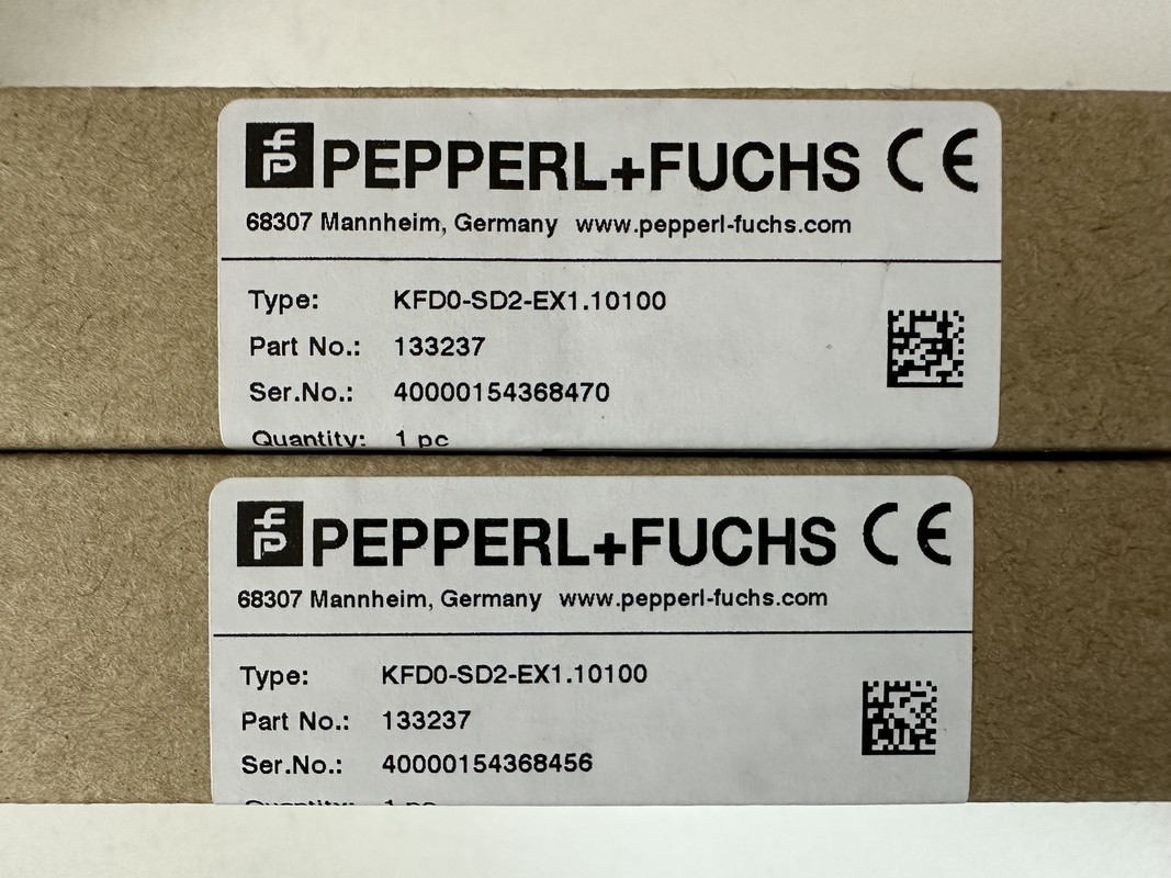 PEPPERL FUCHS Solenoid Driver 1 Channel Isolated Barrier KFD0-SD2-Ex1.10100