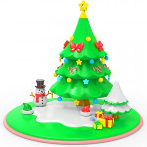 Buy cheap Silicone Rubber Christmas Tree Stacking Toy, Infant Kids Gift Color Recognition Educational Puzzle Toy product