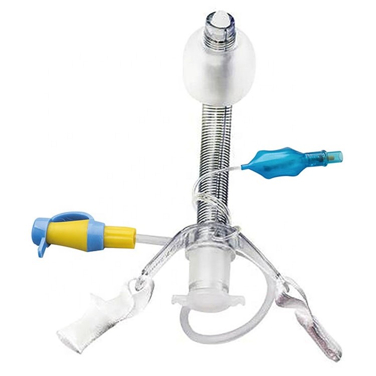 Medical Reinforced Tracheostomy Tube Disposable Tracheostomy Tube with or Without Cuff