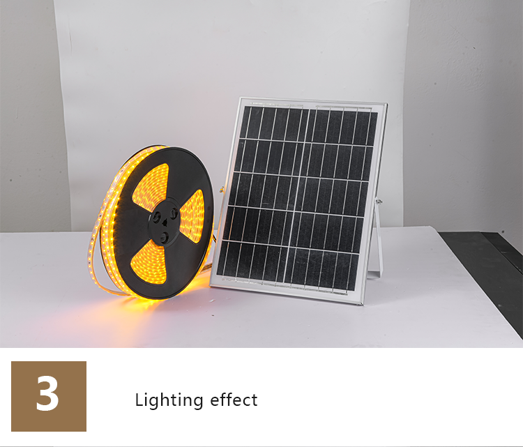 3000K Lithium Battery Solar Powered LED Strip Rgb Solar Led Tape Lights