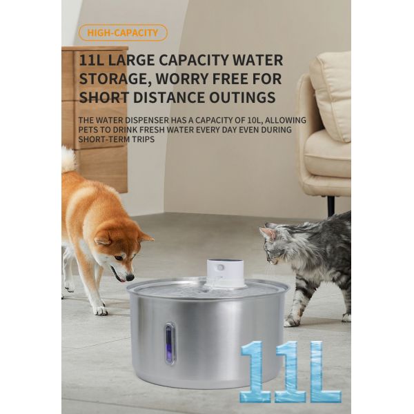 11L Automatic Smart Water Dispenser Water Fountain 1290g Food