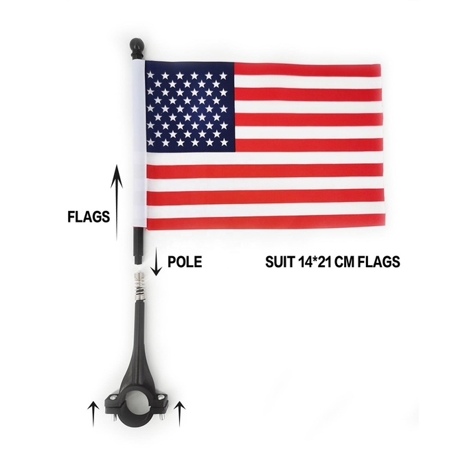 Plain Polyester Sublimation Blank Car Flags 30*45cm Custom Printed