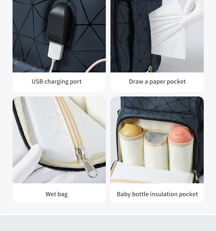 Diaper Bag Multi-function and large capacity Waterproof And Oil-proof Mummy Bag Baby Changing Bag