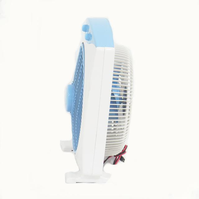 12V 12 Inch Square Indoor Box Fan Energy Conservation With 60 Minutes Timer