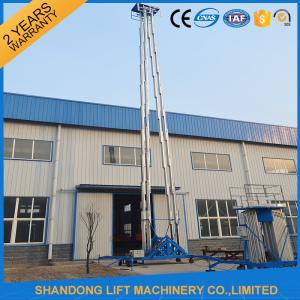 Buy cheap Hydraulic Mobile Telescopic Ladder Aerial Work Platform Lift With 150kgs Loading 19m Height product