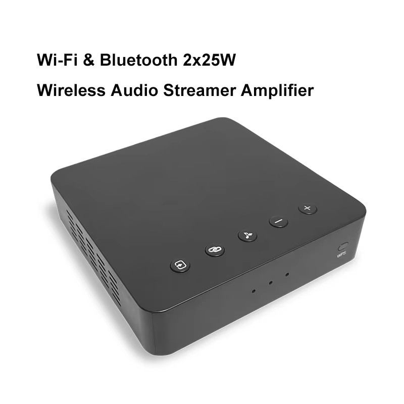 Bluetooth WiFi Multi Room Audio Streamer Amplifier HiFi Stereo Streaming Amplifier Receiver
