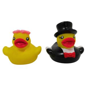 Buy cheap Bride And Groom Wedding Baby Rubber Duck Phthalates Free PVC With Hand Painting product