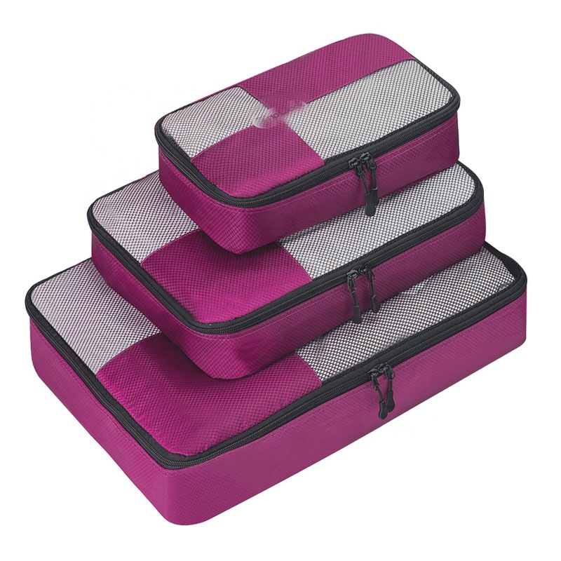 Compression Suitcase Packing Organizers , Travel Storage Cubes Thick Layer