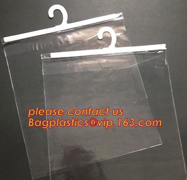 Frosted Zip lockk bag EVA PVC hanger bag for clothes, EVA frost drawstring bag, Frosted Plastic EVA Garment Packing Bag zi