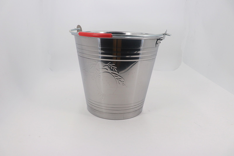 7 litre - 20 litre Stainless Steel Water Bucket 0.4mm Thickness strong and immune to rust